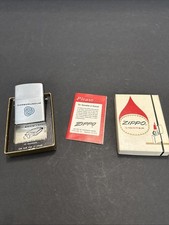 VINTAGE 1968 Zippo Lighter Never Fired rare CARBORUNDUM picture