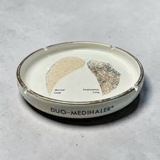 Vintage Riker Laboratories Duo-Medihaler Ashtray Lung Emphysema Ironic picture