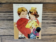 Vintage Die-Cut Stand Up Valentine -Bavaria 1930’s Bright And Colorful picture
