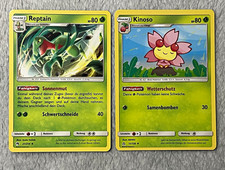 Pokemon TCG 2 Cards German Reptain Kinoso 21/214 11/156 2018 picture