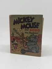 Vintage 1935 Mickey Mouse and Bobo the Elephant Big Little Book #1160 Whitman picture