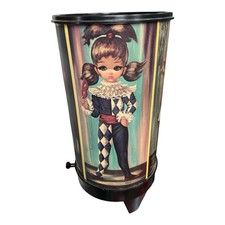 Vtg ‘60s Eden Cylinder Harlequin Big Eye MCM Retro picture