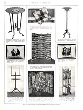 1926 The House Beautiful Christmas Gift Ideas Wrought Iron Screen Vtg Mag Image picture