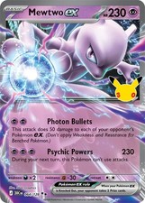Pokémon TCG Mewtwo ex 064/128 | 30th Anniversary | Double Rare | NM picture