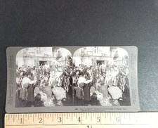 Naples Italy Stereoview Underwood & Underwood Lazzaroni Street Scene 1907 picture