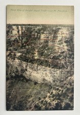 First Mile of Bright Angel Trail - 1,300 Ft. Precipice Antique Unposted Postcard picture