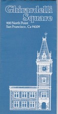 1970's Ghirardelli Square Complex Map & Business Guide Brochure picture