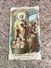 Antique Holy card Sanctus Nicolaus San Nicolò di Bari 1898th picture