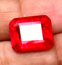 Natural Red Beryl Bixbite From Utah Certified Emerald Cut Loose Gemstone 12 Ct picture