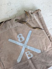Antique 1890s Spanish American Era Canvas Bag 8th Artillery Moxham Span Am War picture