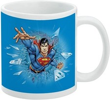 Superman Breaking the Ice Licensed Ceramic Coffee Mug Gift 11 OZ picture
