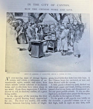 1894 China Life and Work in Canton illustrated picture