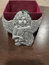Vintage 1994 Carson Statesmetal pewter angel ornament picture
