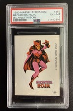 1980 Marvel Comics Terrabusi PSA 6 Scarlet Witch sticker #259 Doomsday picture