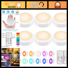 BLS LED Puck Lights with Remote Control, Wireless Under Cabinet & Closet Lightin picture