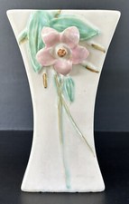 Vintage McCoy Pottery Vase Blossom Time 1940's picture
