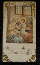 ANTIQUE HOLY CARD / PRAYER CARD