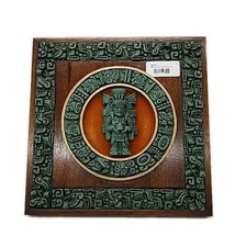 Original Arte-Mex Aztec Mayan Decorative Collectible Wall Plaque Made In Mexico picture