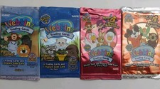 Webkinz Trading Cards, 4 Packs, 1 Pack each Series 1, 2, 3 & 4 Sealed Packs picture