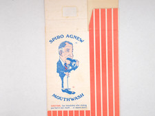 Vintage 1970 Spiro Agnew Mouthwash Box Novelty Political Satire Anti Nixon Vice picture