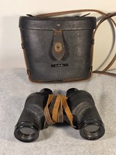 WWII US Navy BuShips Binoculars 1943 Universal Camera Corp Mark 33 Mod 0 Case picture