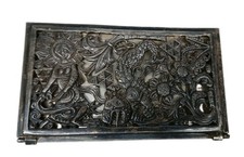 Rare Antique CODAN MEXICO Signed Silver Desk Portfolio Panel, Taxco Art 777g picture