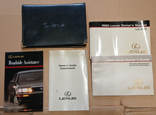 1995 OE Lexus LS400 owner's manual w/leather case (+ leather care guide - RARE) picture
