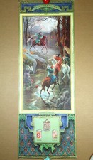 Antique 1930s Chinese Advertising Poster Three Kingdoms Guan Yu Ruby Queen Cigar picture