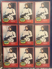 1977 Topps Star Wars #125 Luke in Disguise | Mark Hamill | Lot of 9 picture