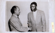 1950s CUBAN VISIT JACKIE ROBINSON HOF TYPE I BASEBALL PORTRAIT ORIG PHOTO MA39 picture