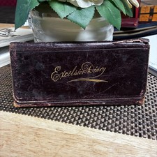 Antique 1890 Excelsior Diary Leather Pocket Almanac Handwritten Ephemera 19thC picture