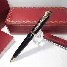Cartier Executive Black Gold Ballpoint Pen Rare VIP Edition New Full Box 2026 US picture