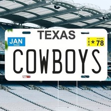 Dallas Cowboys Metal Yard Sign Texas Football License Plate Vintage Plaque Sign picture