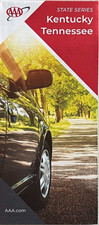 New AAA KENTUCKY - TENNESSEE STATE ROAD MAP City/Highway Tour KY/TN LATEST 2025 picture