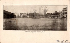 Vintage Postcard Central Square in BRISTOL NH New Hampshire in 1905 (A3) picture