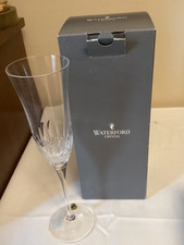 WATERFORD CRYSTAL “ COLLEEN PATTERN”.  LONG STEM CHAMPAGNE GLASS.NIB. picture