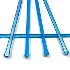 studioTica Handmade Glass Swizzle Sticks: Capri Fire, Set of 5 | 5.50-inch, C... picture