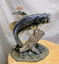 Vintage Backwater Bass George Kruth Danbury Mint Freshwater Trophies Collection picture