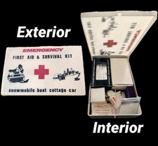 Rare Vintage 1970s Complete Armour Survival Canadian First Aid Kit picture