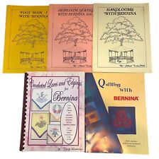 Bernina Books Lot of 5 - Mary Lou Nall - Cindy Losekamp - Sewing, Crocheting VTG picture