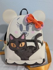 ☆Loungefly Disney Minnie Mouse GHOST Glow-Dark Park Exclusive Backpack CAT☆ picture