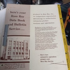 Original 1957  Plymouth Ross Roy Data Book Dealer Album 59 Fury Belvedere Savoy picture