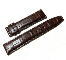 Jaeger LeCoultre Watch Strap Band Crocodile Alligator Leather 20 X 18 mm BROWN picture