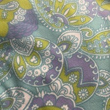 Vintage 1960s Double Knit Fabric; Paisley Print, 60”, 2 yards  picture