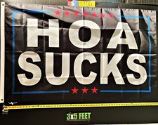 Defund The HOA Flag FREE USA SHIP B HOA Sucks Beer Home Fun USA Poster Sign 3x5' picture