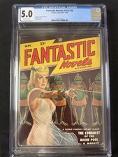 Fantastic Novels #9 (1948) CGC 5.0 Lawrence Stevens Sci-Fi Pulp GGA Cover picture