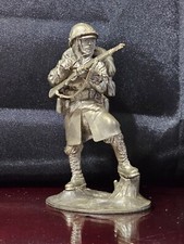 RARE VINTAGE KIRK PEWTER SERIES #11 US MARINE 1950 PEWTER FIGURINE 4.25