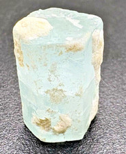 Natural Blue Aquamarine Crystal in Matrix Mineral Specimen Afghanistan picture