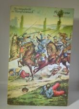World War 1 Germany Military Postcard Calvary Charge 1914 Signed C.W.K picture
