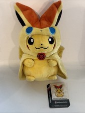 NEW Pokémon Center Victini Cape Poncho Pikachu Plush with Tag picture